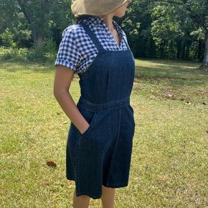 Universal Thread Dark Denim Pinafore Dress